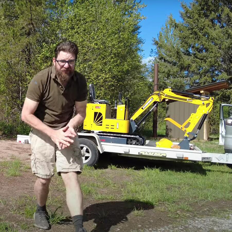 Il cingolo Mini Excavator Travel Speed 2.5km/H del motore di Changchai ha seguito il piccolo zappatore